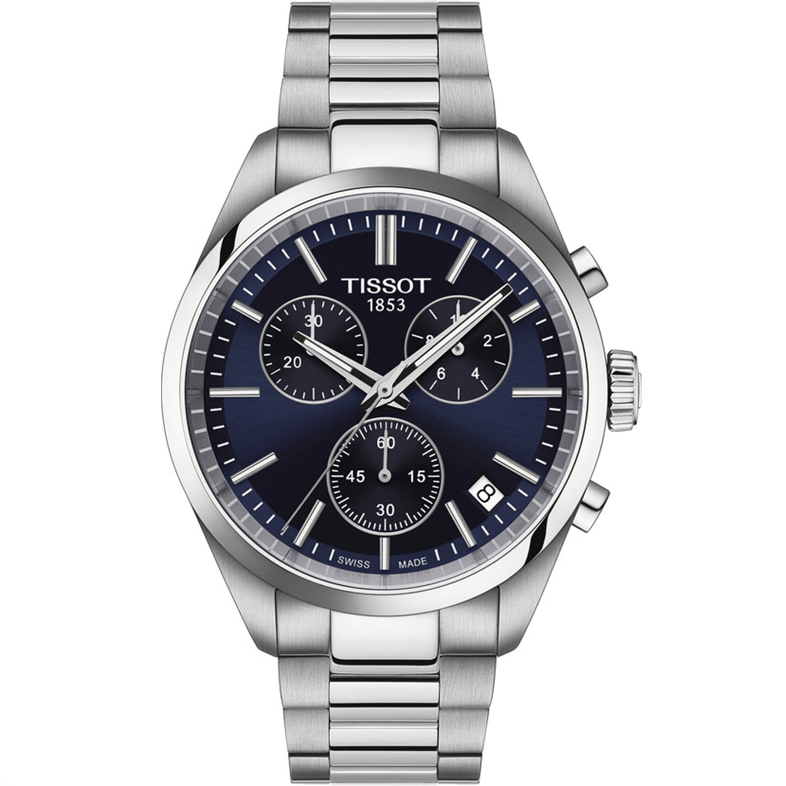 TISSOT PR100 CHRONO BLUE DIAL T150.417.11.041.00 - Supplied By: WR Bullen Norwich