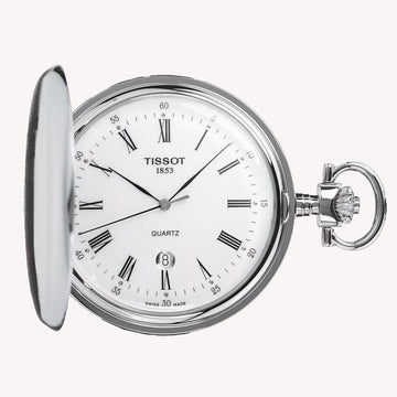 TISSOT SAVONNETTE SS POCKET WATCH T83.6.553.13 - Supplied By: WR Bullen Norwich