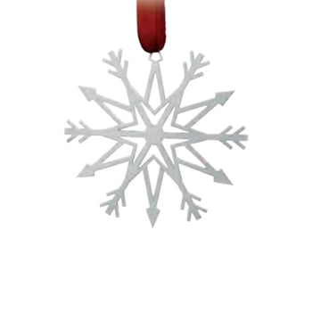 Sterling Silver Christmas Tree Decoration Snowflake